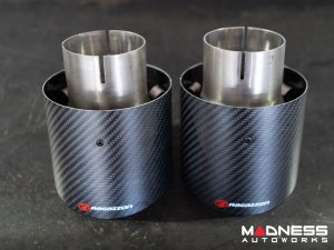 Alfa Romeo Stelvio Custom Exhaust Tips - Ragazzon - Stainless Steel - Carbon Fiber Alfa Romeo Stelvio Custom Exhaust Tips - Ragazzon - Stainless Steel - Carbon Fiber